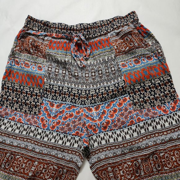 Lilka Orange Printed High Rise Bricolage Jogger Style Pants - Picture 3 of 4